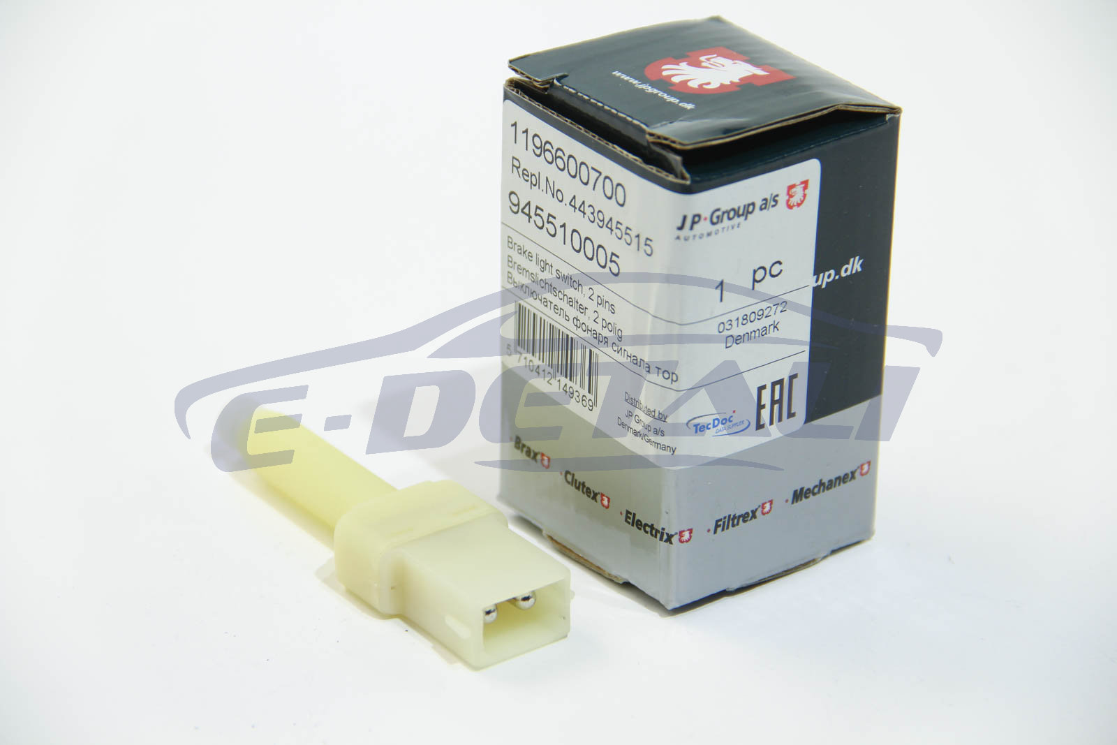 1196600700 JP GROUP JP GROUP VW Включатель сигнала "СТОП" Passat 96- AUDI 80 -95, A4 94-, 100 -94,A6